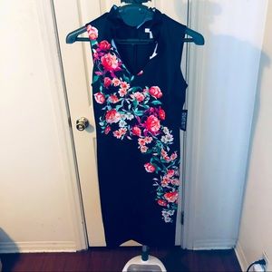 Floral Couture Ruffle Color Dress